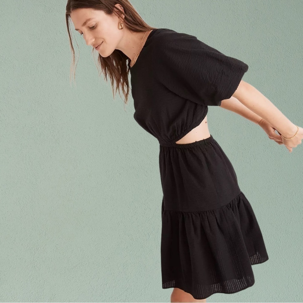 Madewell Black Cutout Short Dress - Women